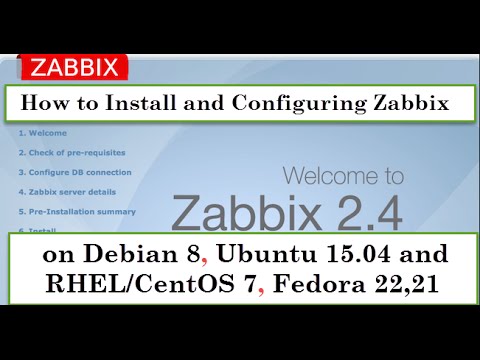 How to Install and Configuring Zabbix 2.4.5 on Debian 8, Ubuntu 15.04 and RHEL/CentOS 7, Fedora 22