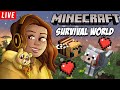 Playing some Minecraft Survival and Vibing to some lofi (Live!) (Chatting)