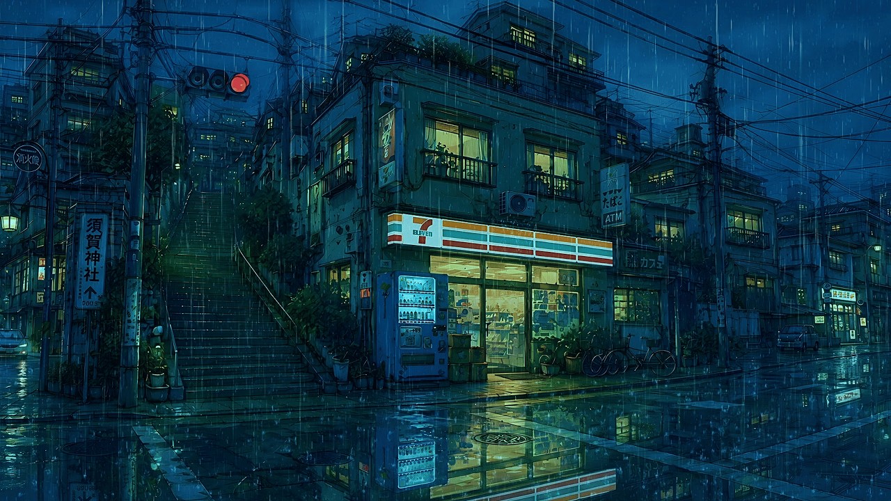 Tokyo Rain Lofi | Calm Focus Music for Work 🏙️
