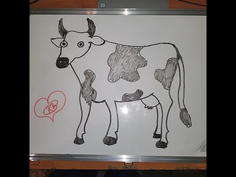 Kako nacrtati kravu