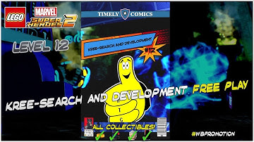Lego Marvel Superheroes 2: Level 12 / Kree-Search and Development FREE PLAY (All Collectibles) - HTG