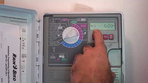 Programing the Rain Bird LX series controller