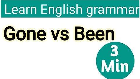 Gone vs been difference | Learn English grammar | Sunshine English