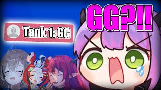 Everyone is Laughing as Towa Gets Upset because one of her teammates are Useless and say 'GG'