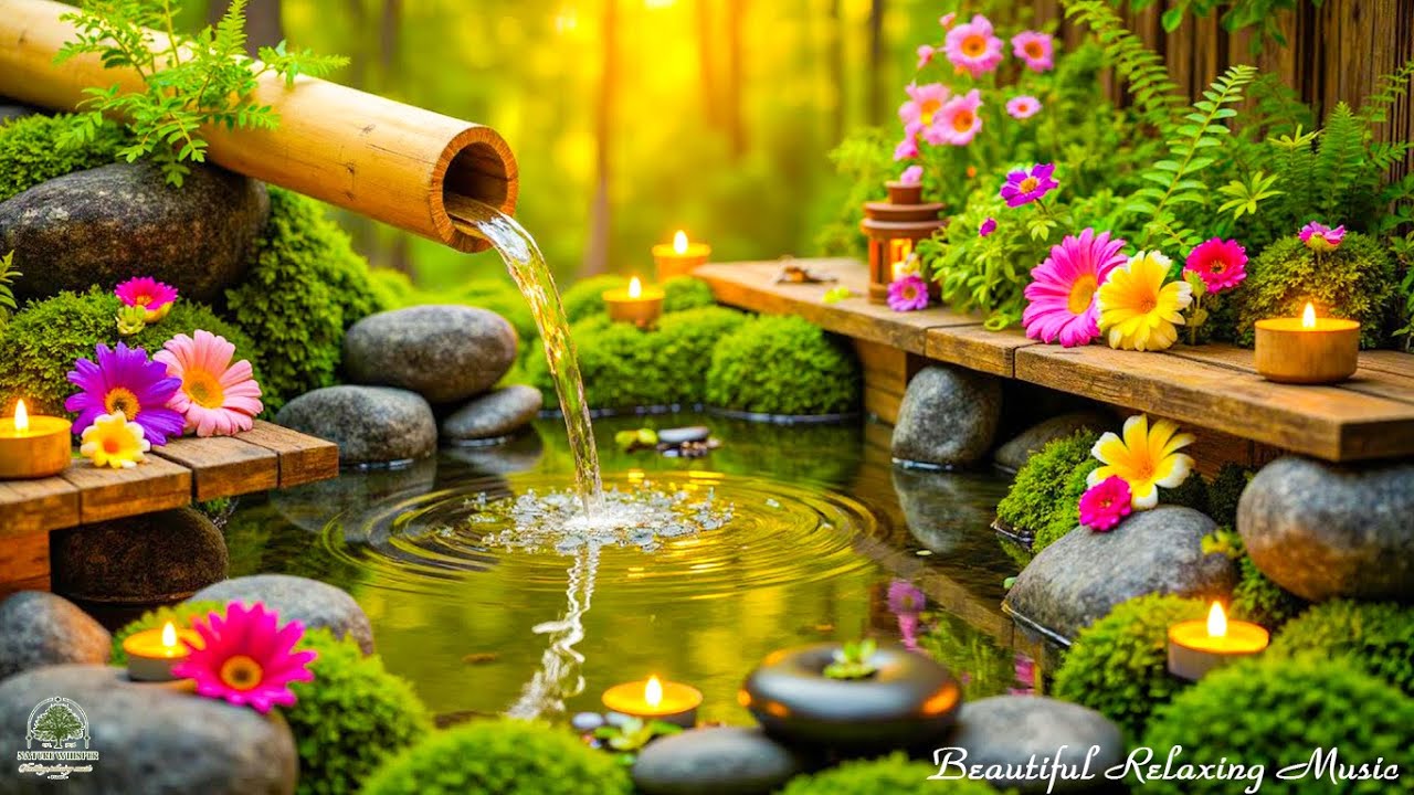 Water Calm Instruments Relaxing Piano + Water Sounds 💦 Calming Music, Deep Sleep, Relieve ...
