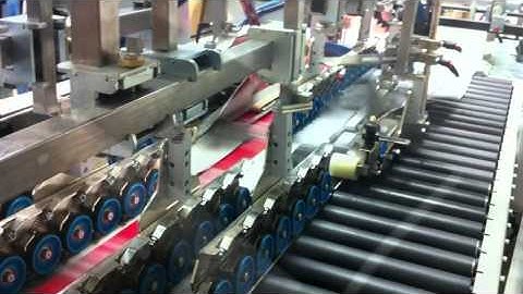 Petratto Metro 78 folder gluer sticking down a gatefold cover.