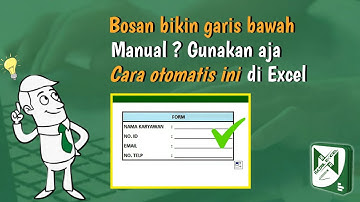 Cara Membuat Garis Bawah Otomatis dan Rapi