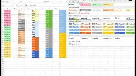 How To Use Cell Styles in MS Excel 2013 Tutorial p34 Urdu Hindi