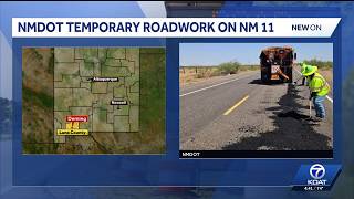NMDOT making repairs on highway 11 south of Deming