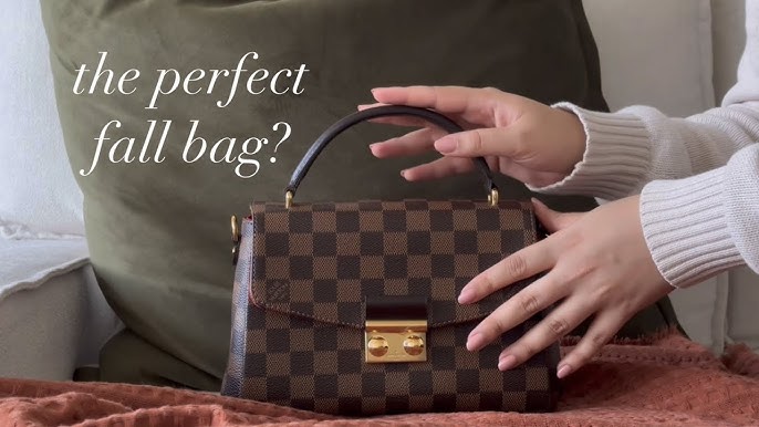 THE BAG REVIEW: UNBOXING LOUIS VUITTON CROISETTE IN DAMIER EBENE