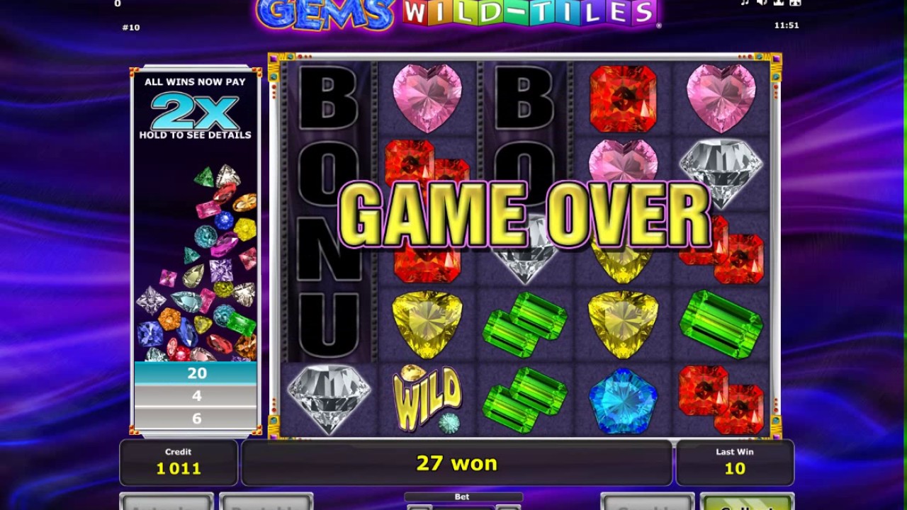 Обзор азартной игры Gems Wild Tiles (Novomatic)