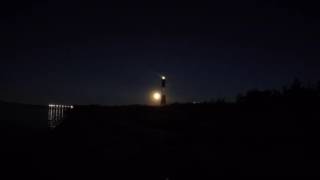 Harvest Moon Rising Over the Fire Island Lighthouse