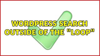 Wordpress: Search outside of the loop
