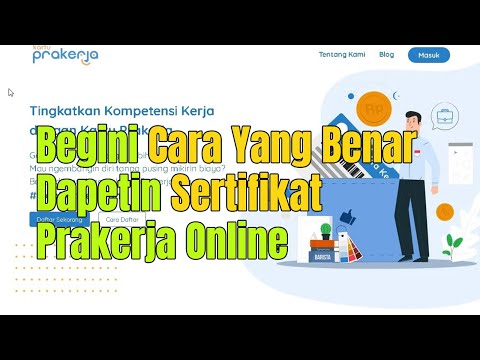 Tahapan mendapatkan sertifikat prakerja di pelatihan kemnaker