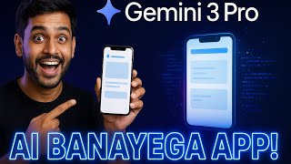 Gemini 3 Pro Se App Kaise Banaye Full Demo Without Coding!