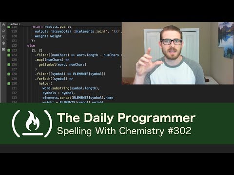 Spelling With Chemistry - The Daily Programmer #302