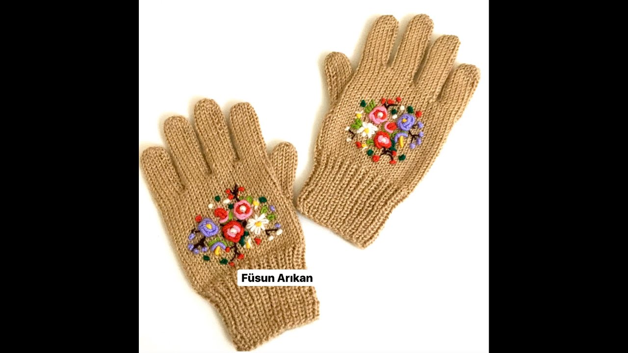 как связать пятипальцевые перчатки двумя спицами без шитья