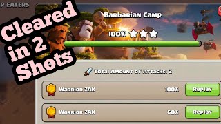 Clear Clan Capital Barbarian Camp in 2 Shots - COC screenshot 3