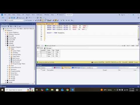SQL Tutorial for Beginners | Create table (Insert, Update, Delete ...