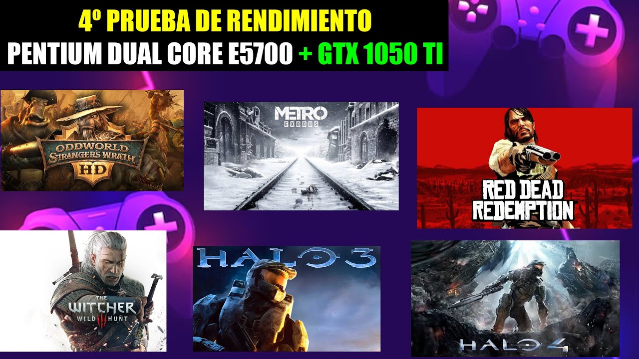 🔥¿PUEDE un DUAL CORE E5700 + GTX 1050 Ti con estos 6 CLÁSICOS? Metro Exodus, Red dead y MÁS  🎮