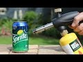 SODA CANS VS GAS TORCH