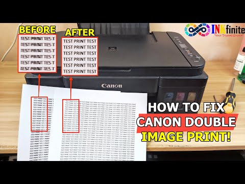 How to Fix Double Image Print or Shadow Print on any Canon Printer | INKfinite