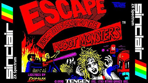 ESCAPE FROM THE PLANET OF THE ROBOT MONSTERS (1990) Walkthrough, ZX Spectrum