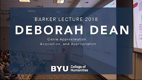 James L. Barker Lecture  2018: Professor Deborah D...