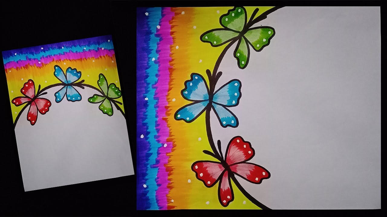 assignment design for front page easy butterfly