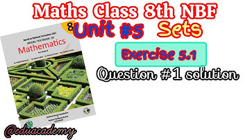maths Class 8th Unit 5 Exercise 5.1 National book foundation|Calss 8th Exercise 5.1 NBF
