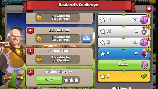 Easiest way to 3 star Haaland's Challenge - Kicker Kick-off #swag #clashofclans