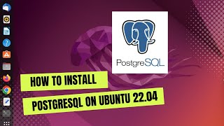 how to install and set up postgresql database on ubuntu 22.04