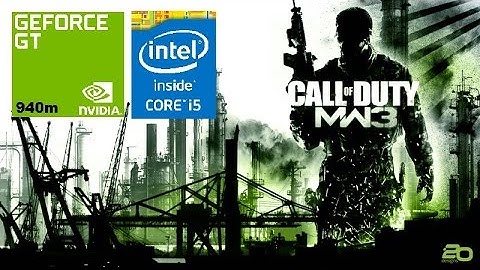 Call of Duty Modern Warfare 3 GeForce 940m Laptop Gameplay