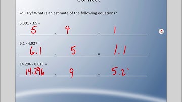 Mr. Hardy Teaches: Gr 5 Math - Unit 4-Lesson 8: Estimating Sums and Differences