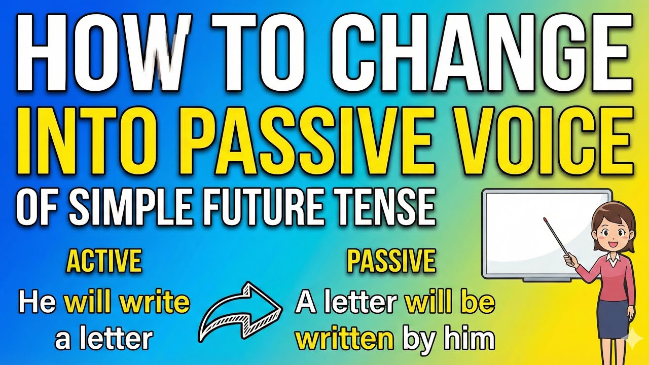 How to change into passive voice of Simple FutureTense?