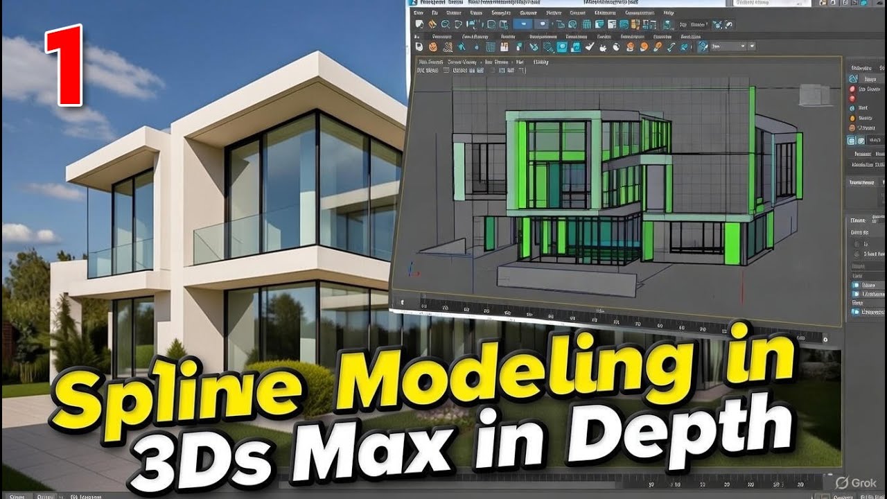 Spline in 3ds Max EXPLAINED (Part 1) Complete Beginner Tutorial | Master 3D Modeling FAST!