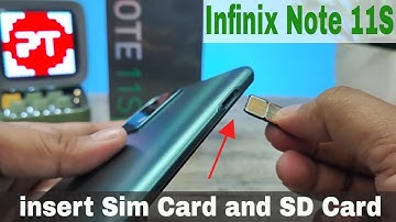 How to insert Sim Card and SD card in Infinix Note 11s