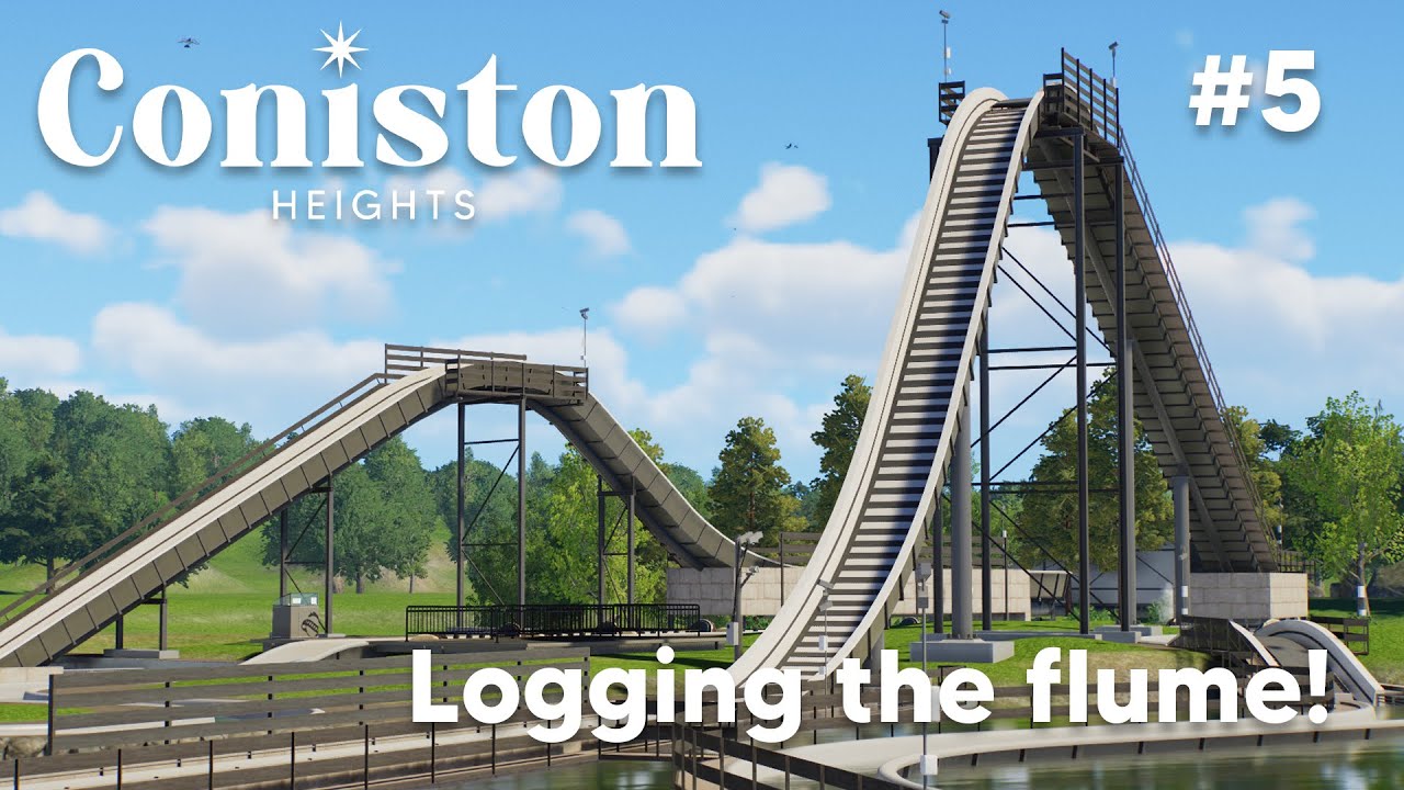 LOGGING THE FLUME! - Coniston Heights Episode 5 | Planet Coaster 2