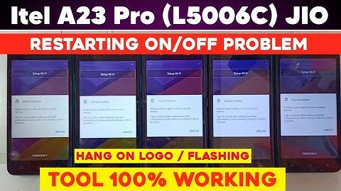Itel A23 Pro (L5006C) Jio Restarting Problem | SWD User Rom Upgrade Flash Tool | Hang logo 100% Fix