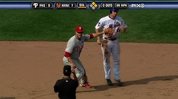 Eric Bruntlett turns an unassisted triple play to end a game for the first time