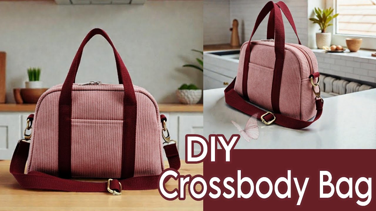 DIY Cara Membuat Tas/Crossbody Bag Tutorial&Pattern