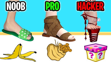 TIPPY TOE 3D 👸 NOOB vs PRO vs HACKER | BEST GAME IOS, ANDROID | FUNNIEST APP GAME MOMENT Part 3-TTDG