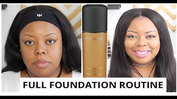 Full Foundation Routine| Start to Finish | WOC | Highlight & Contour