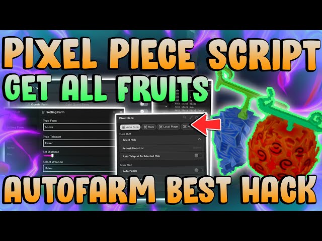 UPDATE 1] Pixel Piece Script / GUI Hack, FAST Auto Farm + Mastery, Get  Fruits