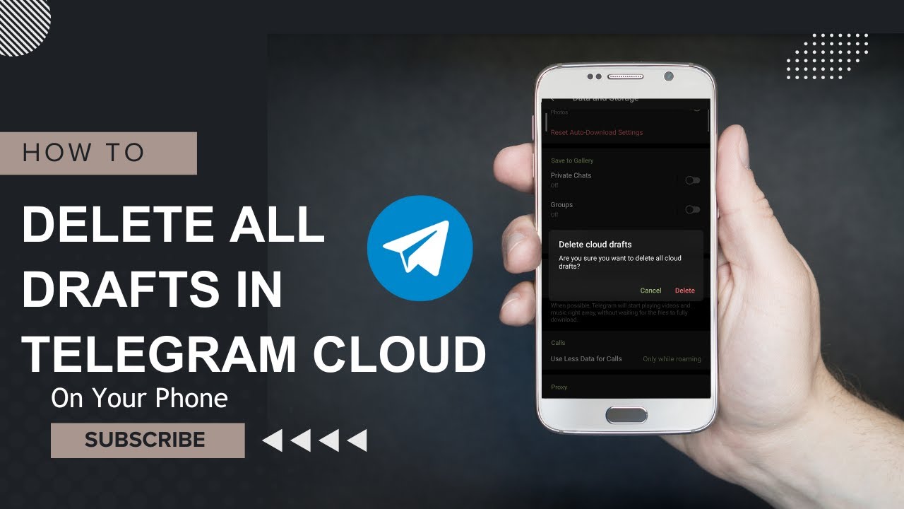 How to Clear All Cloud Drafts on Telegram - YouTube