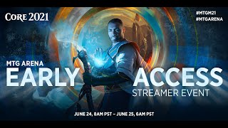 CORE SET 2021 EARLY ACCESS STREAMER EVENT - Draft, Deckbuilding, and Gameplay BG Death - MTGArena
