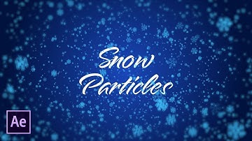 Quickly Create Snow Particles | After Effects Tutorial