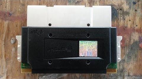 141 Vertically Mounted Pentium III Processor from a Dell Server