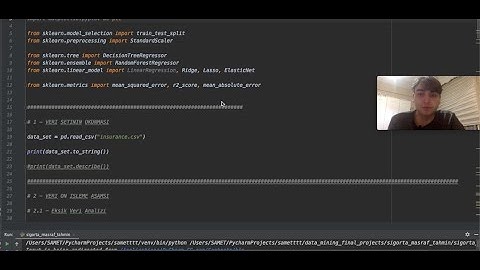 Python ile Regresyon Analizi - Kişisel Sağlık Sigortası Maliyeti Tahmin Çalışması