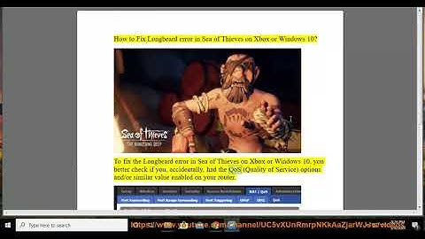 Fix Longbeard error in Sea of Thieves on Xbox or Windows 10